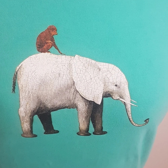 American Apparel Museo Del Prado elephant graphic  tee - Picture 2 of 8